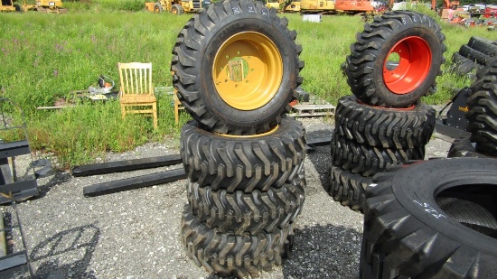 4x 12-16.5 Skidsteer Tires and Rims