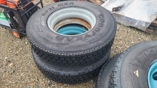 2x 11t22.5 tires