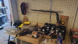Lot tow hitches, straps, lights
