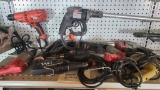 Lot of assorted electric drills
