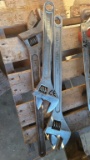 3x adjustable wrenches