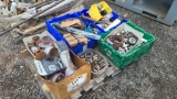 Pallet - misc tools. Sockets. Truck parts, drill