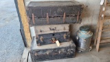 Antique luggage, lockers