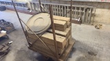 Rolling cart with cribbing