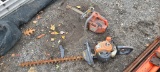 Gas trimmer and Husqvarna 335xpt chainsaw