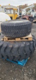 2 tires, 445/65r19.5 and loader tire