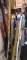 Lot of level squares and yard sticks and level