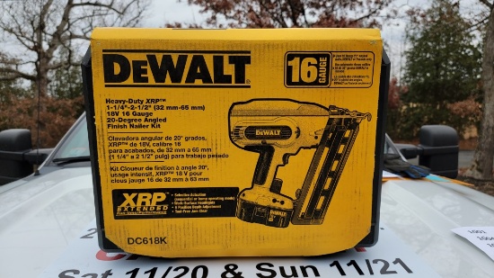 Dewalt hd xrp finish nailer kit