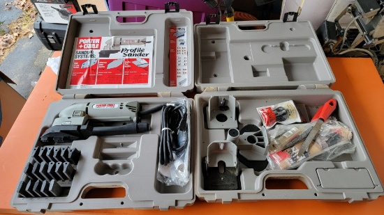 Porter cable profile sander with extra parts