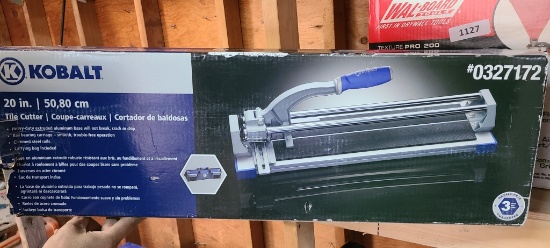 New kobalt 20in tile cutter