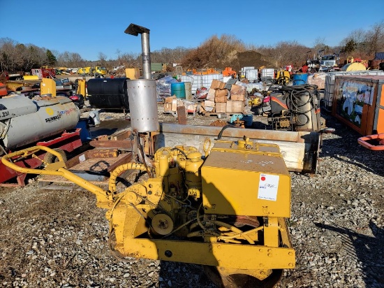 Compactor roller W/ diesel engine