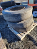 3-Michelin 11R24.5 tires