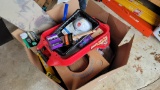 Large lot - assorted painting supplies, brushes,