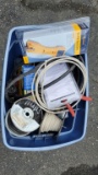 Box lot - electrical supplies, testers