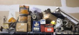 Contents on top of nut and bolts cabinets,