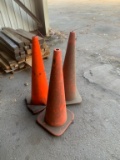 (3) Traffic Cones