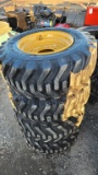 4 new 12 - 16.5 skidsteer tires and rims
