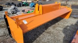 Heavy duty 14 ft snow pusher with rubber edge