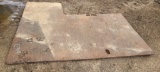 Custom road plate, outside dimensions are 7ft x