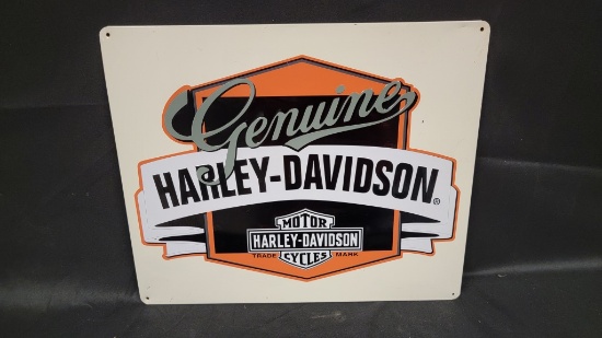 Genuine Harley Davidson Tin Sign