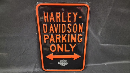 Harley Davidson Parking Only tin Sign