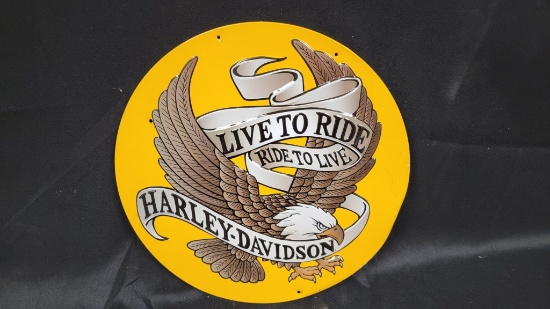 Live to Ride Tin Sign