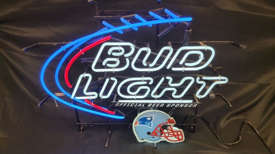 Bud light Official Beer Sponser Parriots Neon