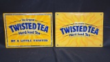 (2) Twisted Tea tin Signs