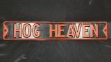 Hog Heaven Tin Sign