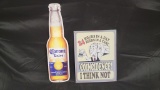 (2) Corona / Beer Tin Signs