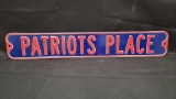 Patriots Place Tin Sign