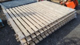 Wood fence panels