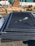 Pallet of Montage metal fence panels