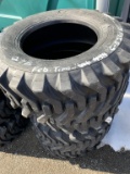 4- new skid steer tires