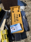 New Agrotx 750 skid steer hydraulic hammer