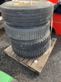 4-trucks tires with frames