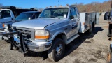 1996 Ford F350 Utility With Plow