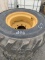 4 skid steer tires w/rims.  12X16.5