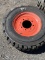 1 skid steer tire with rim 10-16.5