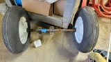 Axle with tires