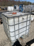 Poly tank with frame