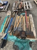 Assorted lot of garden tools