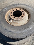 2 tires with rims 11R 22.5