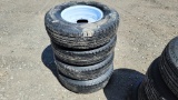 (4) New 235 80 16 tires and rims