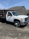 2009 Chevy 3500 white stake body