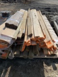 Pallet lot of misc lumber and fence posts
