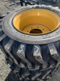 New 4- 12X16.5 skid steer tires with rims