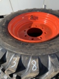 New 4- 12X16.5 skid steer tires with rims