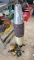 (2) bottle jacks and mortar shell