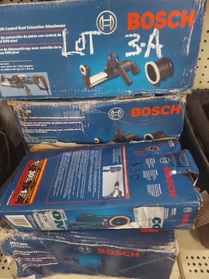 Lot Of Bosch Dust Control Attachments